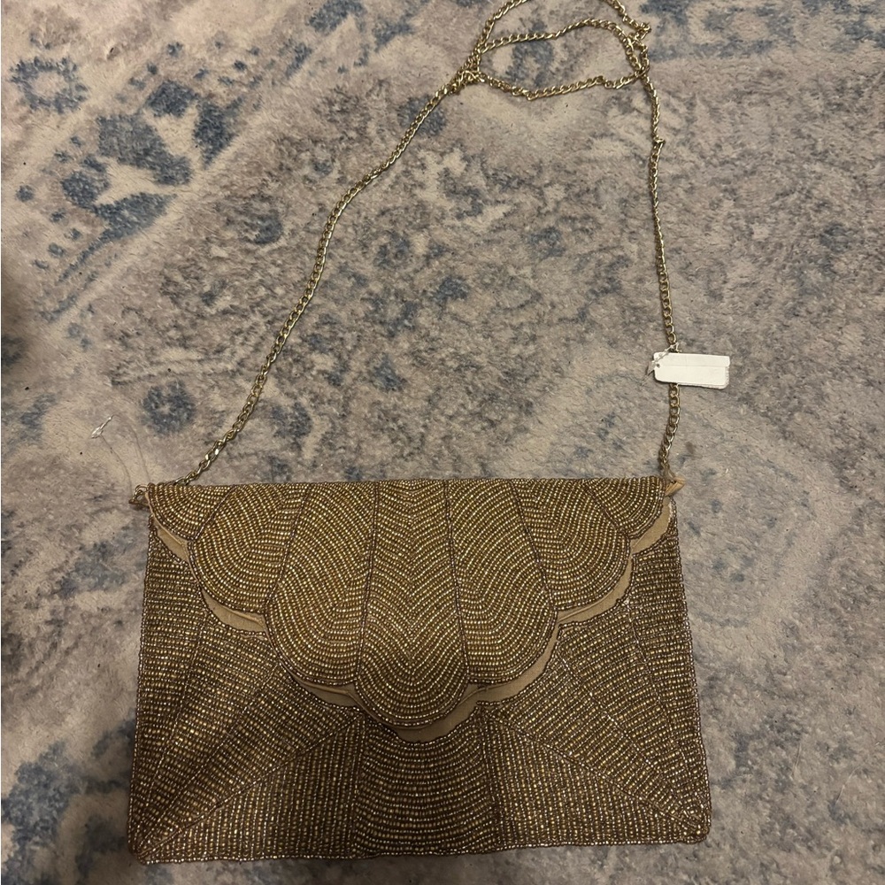 Elegant Gold Evening Clutch